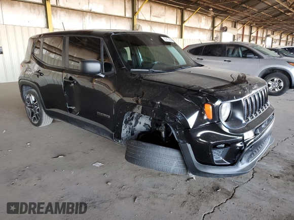2021 Jeep Renegade Jeepster with VIN ZACNJCAB3MPM24919, listed as a Copart auction lot 87417404 with 90,257 mi miles and Salvage title. Bid and sale history available at DreamBid. Image 4.