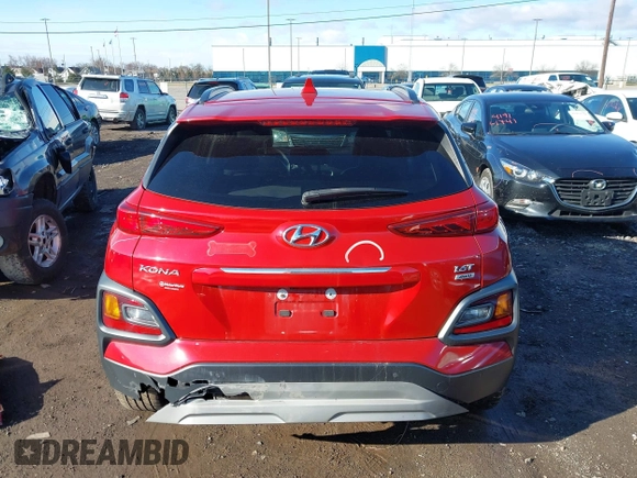 2021 Hyundai Kona Ultimate with VIN KM8K5CA57MU662724, listed as a IAAI auction lot 41919686 with 61,426 mi miles and . Bid and sale history available at carsss.com. Image 17.