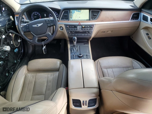 2015 Hyundai Genesis 3.8L with VIN KMHGN4JE7FU049937, listed as a Copart auction lot 50612825 with 79,720 mi miles and Salvage Title. Bid and sale history available at carsss.com. Image 8.