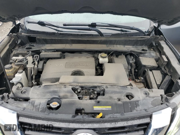 2017 Nissan Pathfinder SV with VIN 5N1DR2MN0HC668833, listed as a Copart auction lot 53475295 with 102,111 mi miles and Salvage title. Bid and sale history available at DreamBid. Image 12.