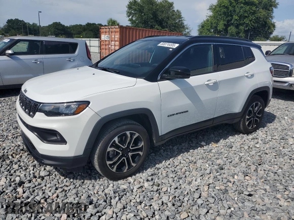 2024 Jeep Compass Limited with VIN 3C4NJDCNXRT608626, listed as a Copart auction lot 60074495 with 23,890 mi miles and Clean title. Bid and sale history available at DreamBid. Image 1.