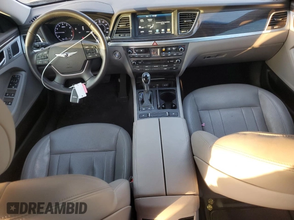 2017 Genesis G80 3.8L with VIN KMHGN4JE5HU180447, listed as a Copart auction lot 79687954 with 70,495 mi miles and Salvage Title. Bid and sale history available at DreamBid. Image 8.