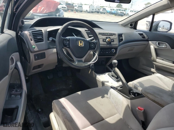 2012 Honda Civic Cpe LX with VIN 2HGFG3A58CH542689, listed as a Copart auction lot 49291585 with 204,804 mi miles and Clean Title. Bid and sale history available at carsss.com. Image 8.
