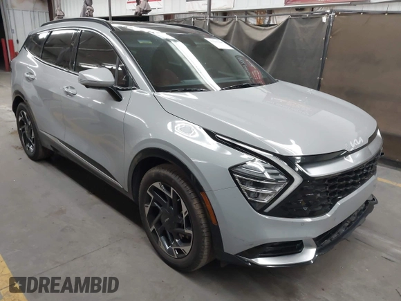 2023 Kia Sportage SX-Prestige with VIN 5XYK53AF2PG035318, listed as a IAAI auction lot 42255966 with 46,330 mi miles and . Bid and sale history available at DreamBid. Image 1.