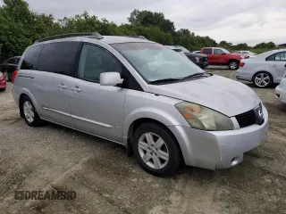 2005 Nissan Quest SL with VIN 5N1BV28U85N126383, listed as a Copart auction lot 75079764 with 0 mi miles and Salvage Title. Bid and sale history available at carsss.com. Image 4.