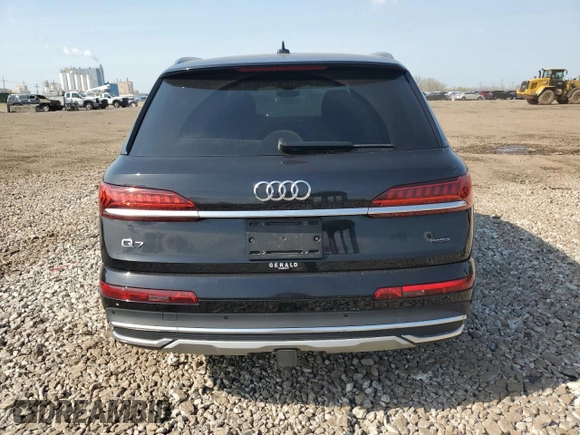 2021 Audi Q7 Premium Plus with VIN WA1LJAF79MD029476, listed as a Copart auction lot 54449405 with 57,876 mi miles and Salvage title. Bid and sale history available at DreamBid. Image 6.