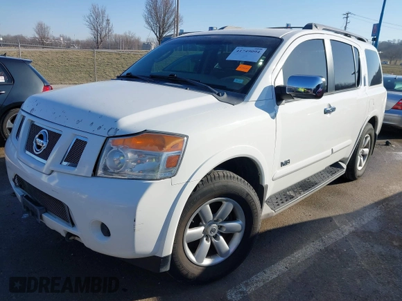 2009 Nissan Armada SE z VIN 5N1BA08D99N604316, wystawiony jako IAAI lot #41749094 z przebiegiem 326 455 mil mil oraz . Historia ofert i sprzedaży dostępna na DreamBid. Obrazek 20.