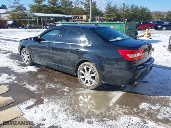 2007 Lincoln MKZ with VIN 3LNHM26T07R653177, listed as a IAAI auction lot 41571111 with 124,929 mi miles. Bid and sale history available at carsss.com. Image 3.