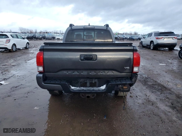 2016 Toyota Tacoma SR5 with VIN 3TMDZ5BN1GM005177, listed as a Copart auction lot 81687634 with 0 mi miles and Salvage Title. Bid and sale history available at carsss.com. Image 6.