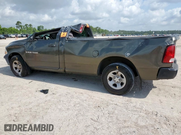 2012 Ram 1500 ST with VIN 3C6JD6DP4CG255194, listed as a Copart auction lot 59782425 with 102,259 mi miles and Salvage title. Bid and sale history available at DreamBid. Image 2.