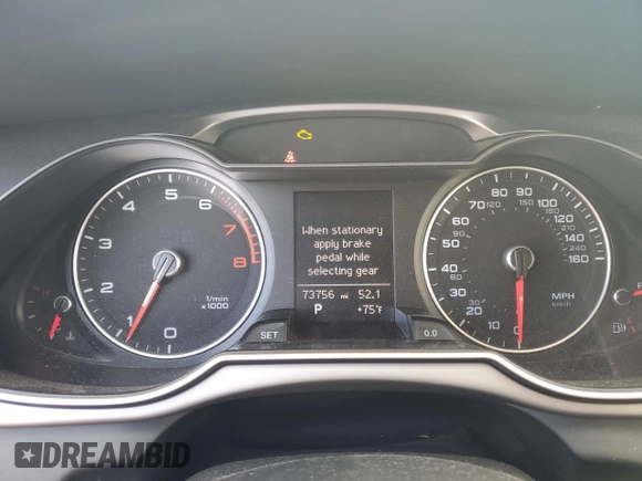 2014 Audi A4 Premium Plus with VIN WAUFFAFL8EN014333, listed as a Copart auction lot 48435875 with 73,756 mi miles and Clean Title. Bid and sale history available at carsss.com. Image 9.