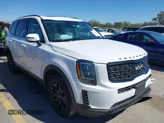 2022 Kia Telluride EX with VIN 5XYP3DHC5NG242215, listed as a IAAI auction lot 41809074 with 41,245 mi miles and . Bid and sale history available at carsss.com. Image 1.