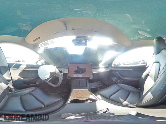 2023 Tesla Model 3 with VIN 5YJ3E1EA4PF459775, listed as a Copart auction lot 47998075 with 37,232 mi miles and Salvage Title. Bid and sale history available at DreamBid. Image 12.