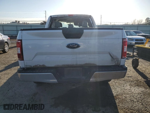 2018 Ford F-150 XL with VIN 1FTEX1EB3JFD18291, listed as a Copart auction lot 53723435 with 0 mi miles and Salvage Title. Bid and sale history available at carsss.com. Image 6.