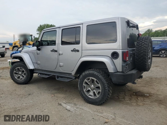 2018 Jeep Wrangler Unlimited Rubicon Recon z VIN 1C4HJWFGXJL840598, wystawiony jako Copart lot #59399595 z przebiegiem 63 298 mil mil oraz Szkoda całkowita • Salvage title. Historia ofert i sprzedaży dostępna na DreamBid. Obrazek 2.