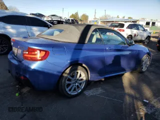 2016 BMW 2 Series M235i with VIN WBA1M1C53GV578545, listed as a Copart auction lot 83549824 with 75,275 mi miles and Salvage Title. Bid and sale history available at carsss.com. Image 3.
