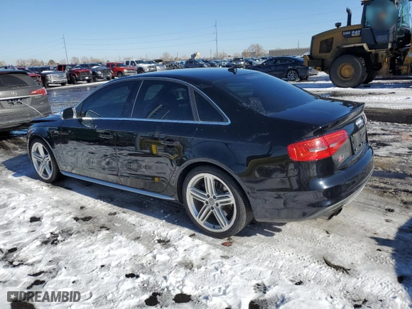 2015 Audi S4 Premium Plus with VIN WAUDGAFL6FA117859, listed as a Copart auction lot 42600065 with 107,414 mi miles and Salvage Title. Bid and sale history available at carsss.com. Image 2.