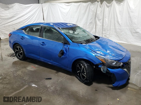 2024 Nissan Sentra SV with VIN 3N1AB8CV0RY375199, listed as a Copart auction lot 43747155 with 11,557 mi miles and Salvage Title. Bid and sale history available at DreamBid. Image 4.