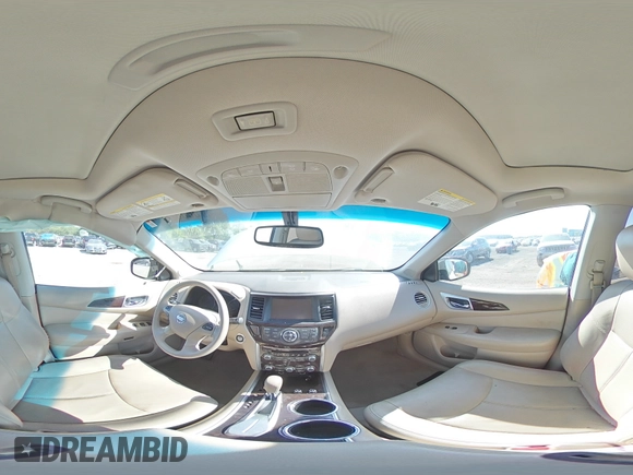2014 Nissan Pathfinder Platinum with VIN 5N1AR2MN9EC656016, listed as a Copart auction lot 56662885 with 117,366 mi miles and Salvage title. Bid and sale history available at DreamBid. Image 15.