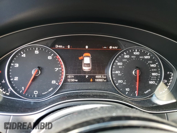 2015 Audi A6 2.0T Premium Plus with VIN WAUGFAFC3FN004928, listed as a Copart auction lot 37121273 with 160,887 mi miles. Bid and sale history available at carsss.com. Image 9.