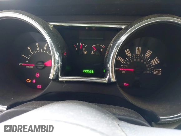 2005 Ford Mustang Deluxe with VIN 1ZVFT80N955114839, listed as a IAAI auction lot 42689801 with 149,556 mi miles and . Bid and sale history available at DreamBid. Image 7.