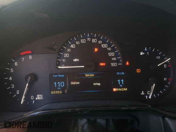 2014 Cadillac CTS AWD with VIN 1G6AW5SX3E0127216, listed as a Copart auction lot 50240125 with 93,353 mi miles and Salvage title. Bid and sale history available at DreamBid. Image 9.