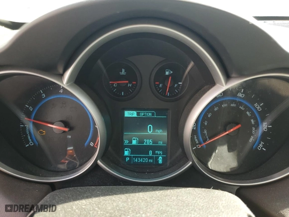 2015 Chevrolet Cruze LT with VIN 1G1PE5SB2F7184698, listed as a Copart auction lot 49101755 with 143,420 mi miles and Salvage Title. Bid and sale history available at carsss.com. Image 9.