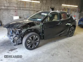 2025 Lexus UX 300h с VIN JTHUCJDH9S2001166, выставлен на аукционе Copart как лот 61778615 с пробегом 5 921 миль миль и Списание • Salvage title. История ставок и продаж доступна на DreamBid. Изображение 1.