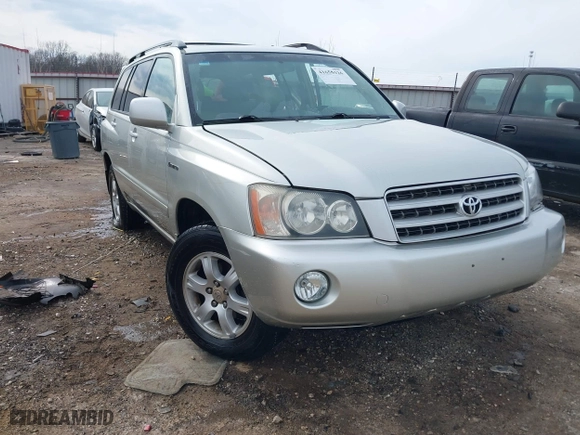 2003 Toyota Highlander with VIN JTEHF21A630113875, listed as a IAAI auction lot 41655326 with 190,167 mi miles. Bid and sale history available at carsss.com. Image 1.