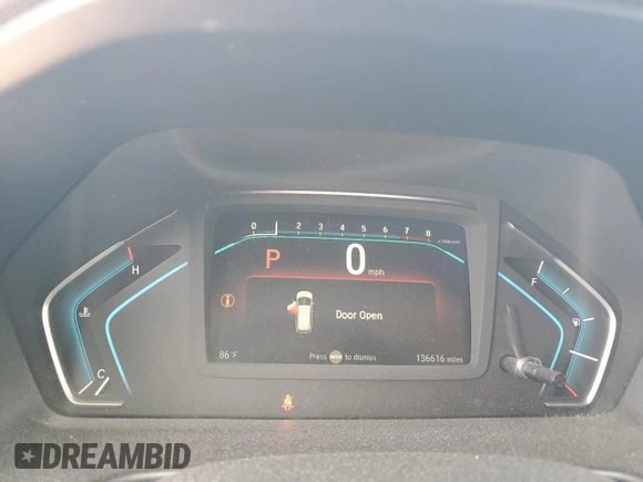 2018 Honda Odyssey Elite z VIN 5FNRL6H95JB017447, wystawiony jako Copart lot #64752615 z przebiegiem 136 616 mil mil oraz Nie do naprawy • Non repairable. Historia ofert i sprzedaży dostępna na DreamBid. Obrazek 9.