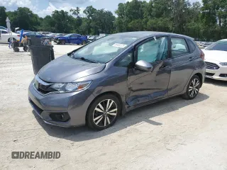 2019 Honda Fit EX z VIN 3HGGK5H81KM718982, wystawiony jako Copart lot #55484125 z przebiegiem 68 044 mil mil oraz Nie do naprawy • Non repairable. Historia ofert i sprzedaży dostępna na DreamBid. Obrazek 1.