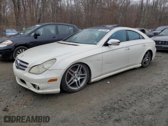 2009 Mercedes-Benz CLS-Class 5.5L with VIN WDDDJ72X49A147565, listed as a Copart auction lot 44361605 with 0 mi miles and Salvage Title. Bid and sale history available at carsss.com. Image 1.