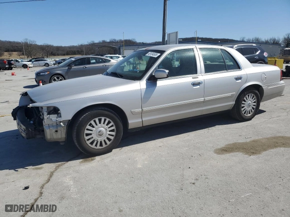 2007 Mercury Grand Marquis LS with VIN 2MEFM75V57X603726, listed as a Copart auction lot 48104695 with 190,615 mi miles and Salvage Title. Bid and sale history available at carsss.com. Image 1.