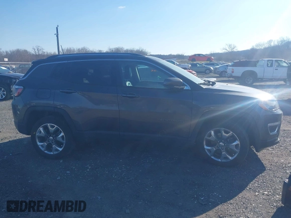 2021 Jeep Compass Limited with VIN 3C4NJDCB0MT583329, listed as a IAAI auction lot 41701976 with 57,815 mi miles and . Bid and sale history available at carsss.com. Image 13.