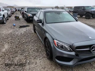 2017 Mercedes-Benz C 43 AMG with VIN 55SWF6EB6HU204688, listed as a Copart auction lot 47649265 with 96,964 mi miles and Salvage Title. Bid and sale history available at DreamBid. Image 13.