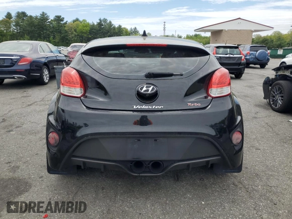 2015 Hyundai Veloster Turbo with VIN KMHTC6AE2FU240326, listed as a Copart auction lot 54400765 with 151,748 mi miles and Salvage title. Bid and sale history available at DreamBid. Image 6.