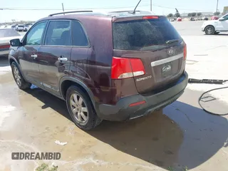 2012 Kia Sorento LX with VIN 5XYKT4A29CG224681, listed as a IAAI auction lot 41787906 with 240,265 mi miles. Bid and sale history available at carsss.com. Image 3.