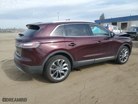 2022 Lincoln Nautilus Reserve with VIN 2LMPJ8K9XNBL21264, listed as a Copart auction lot 49489175 with 16,120 mi miles and Salvage Title. Bid and sale history available at carsss.com. Image 3.