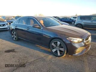 2022 Mercedes-Benz C 300 with VIN W1KAF4GB3NR038400, listed as a Copart auction lot 89340215 with 29,598 mi miles and Salvage Title. Bid and sale history available at DreamBid. Image 4.