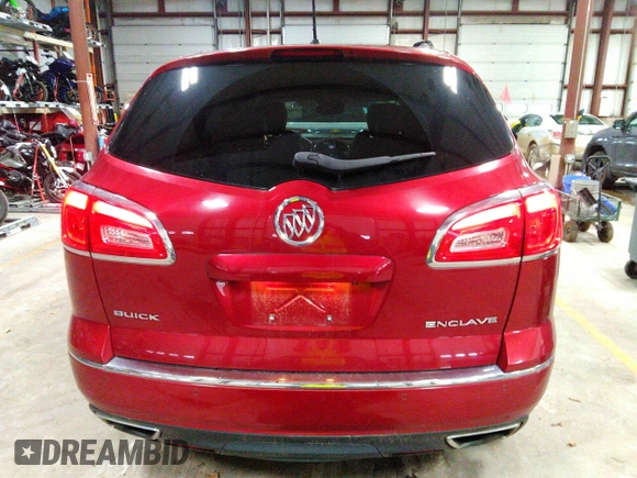 2014 Buick Enclave Leather with VIN 5GAKRBKD8EJ238501, listed as a IAAI auction lot 40883285 with 129,651 mi miles and . Bid and sale history available at carsss.com. Image 16.