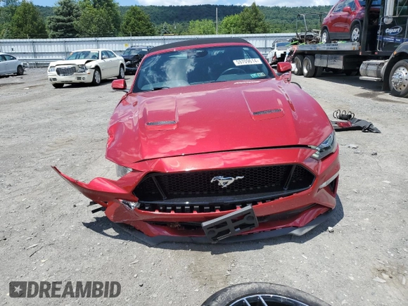 2022 Ford Mustang GT Premium with VIN 1FATP8FF1N5131263, listed as a Copart auction lot 59709614 with 3,692 mi miles and Salvage title. Bid and sale history available at DreamBid. Image 5.