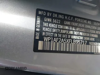 2015 Porsche Macan Turbo z VIN WP1AF2A5XFLB95717, wystawiony jako IAAI lot #41354991 z przebiegiem 122 663 mil mil oraz . Historia ofert i sprzedaży dostępna na DreamBid. Obrazek 9.