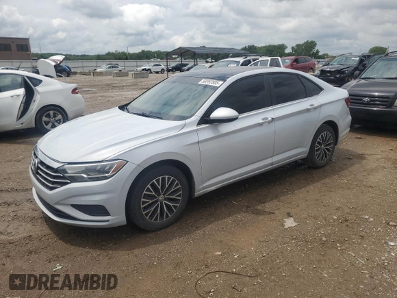 2019 Volkswagen Jetta S with VIN 3VWC57BU6KM140588, listed as a Copart auction lot 58992805 with 158,495 mi miles and Clean title. Bid and sale history available at DreamBid. Image 1.