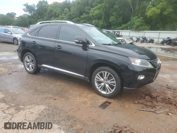 2013 Lexus RX 350 with VIN 2T2ZK1BA0DC097138, listed as a Copart auction lot 58583605 with 98,302 mi miles and Salvage title. Bid and sale history available at DreamBid. Image 4.