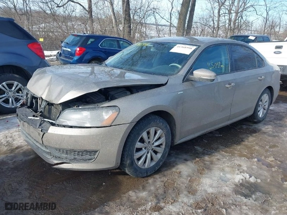 2015 Volkswagen Passat 1.8T S with VIN 1VWAT7A35FC005051, listed as a IAAI auction lot 41368998 with 165,097 mi miles. Bid and sale history available at carsss.com. Image 2.