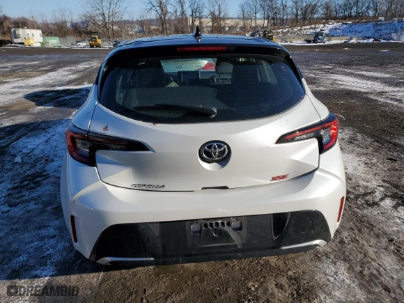 2023 Toyota Corolla Hatchback XSE with VIN JTNC4MBE2P3213599, listed as a Copart auction lot 86010064 with 11,468 mi miles and Salvage Title. Bid and sale history available at carsss.com. Image 6.