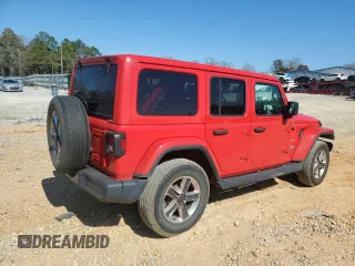 2020 Jeep Wrangler Unlimited Sahara with VIN 1C4HJXENXLW175550, listed as a Copart auction lot 42625175 with 88,518 mi miles and Salvage Title. Bid and sale history available at carsss.com. Image 3.