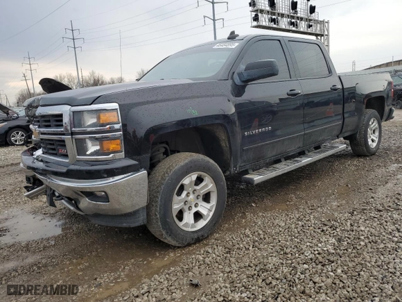 2015 Chevrolet Silverado 1500 LT with VIN 3GCUKREC4FG388373, listed as a Copart auction lot 46484895 with 144,233 mi miles and Salvage Title. Bid and sale history available at carsss.com. Image 1.