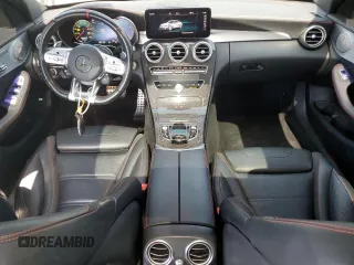 2021 Mercedes-Benz C 43 AMG with VIN W1KWF6EBXMR617497, listed as a Copart auction lot 61688875 with 63,405 mi miles and Salvage title. Bid and sale history available at DreamBid. Image 8.