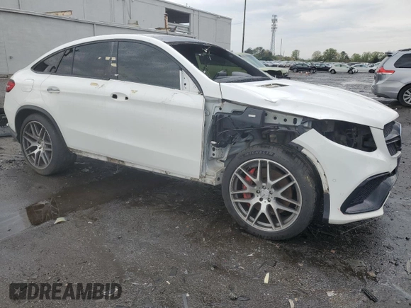 2018 Mercedes-Benz GLE 63 S AMG with VIN 4JGED7FB8JA098150, listed as a Copart auction lot 52983805 with 81,804 mi miles and Salvage title. Bid and sale history available at DreamBid. Image 4.
